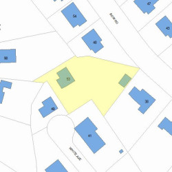 53 White Ave, Newton, MA 02459 plot plan