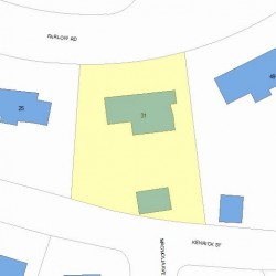 31 Farlow Rd, Newton, MA 02458 plot plan