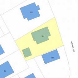 361 Albemarle Rd, Newton, MA 02460 plot plan