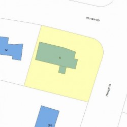 6 Truman Rd, Newton, MA 02459 plot plan