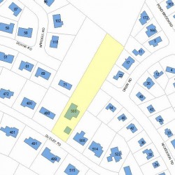 500 Dudley Rd, Newton, MA 02459 plot plan