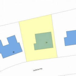 24 Oakmont Rd, Newton, MA 02459 plot plan