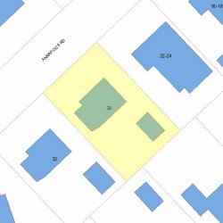 28 Annapolis Rd, Newton, MA 02465 plot plan