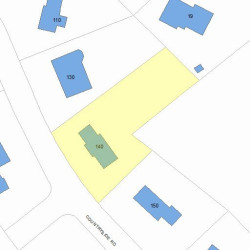 140 Countryside Rd, Newton, MA 02459 plot plan