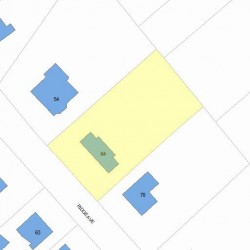 64 Ridge Ave, Newton, MA 02459 plot plan