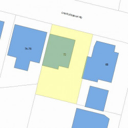 72 Charlesbank Rd, Newton, MA 02458 plot plan