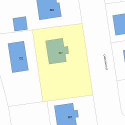 897 Chestnut St, Newton, MA 02468 plot plan