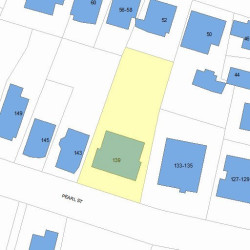 141 Pearl St, Newton, MA 02458 plot plan