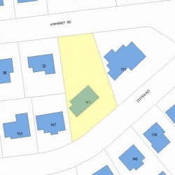 141 Oliver Rd, Newton, MA 02468 plot plan