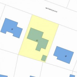 63 Maplewood Ave, Newton, MA 02459 plot plan