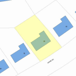 69 Wayne Rd, Newton, MA 02459 plot plan