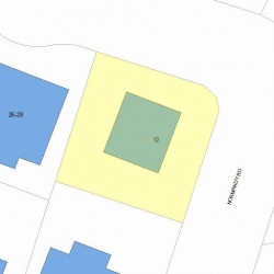 12 Normandy Rd, Newton, MA 02466 plot plan