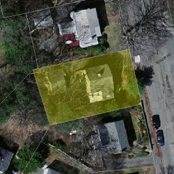 1395 Walnut St, Newton, MA 02461 aerial view