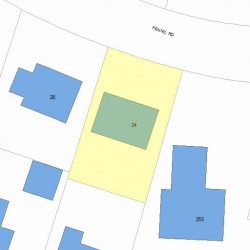 24 Fenno Rd, Newton, MA 02459 plot plan