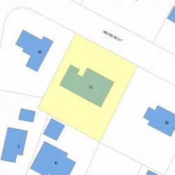 38 Kenmore St, Newton, MA 02459 plot plan