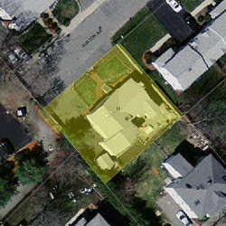 14 Burton Ave, Newton, MA 02458 aerial view
