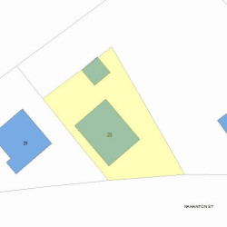 23 Nahanton St, Newton, MA 02459 plot plan