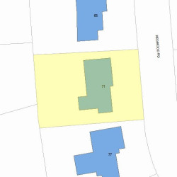 71 Redwood Rd, Newton, MA 02459 plot plan
