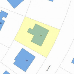 108 Elinor Rd, Newton, MA 02461 plot plan