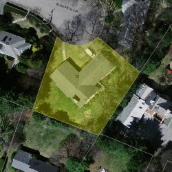 29 Elizabeth Cir, Newton, MA 02465 aerial view