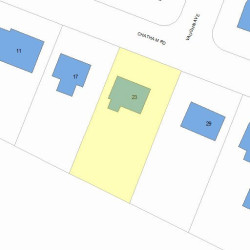 23 Chatham Rd, Newton, MA 02461 plot plan
