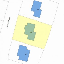 96 Manchester Rd, Newton, MA 02461 plot plan