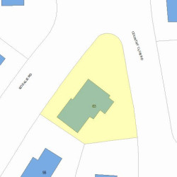 63 Rosalie Rd, Newton, MA 02459 plot plan