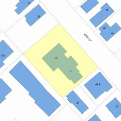 39 West St, Newton, MA 02458 plot plan