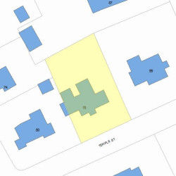 15 Temple St, Newton, MA 02465 plot plan