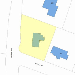 470 Chestnut St, Newton, MA 02468 plot plan