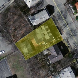 1223 Walnut St, Newton, MA 02461 aerial view