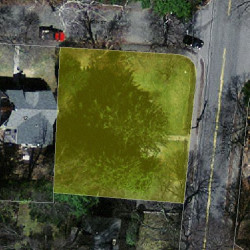 725 Chestnut St, Newton, MA 02468 aerial view