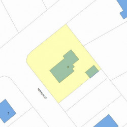 6 Kenyon St, Newton, MA 02465 plot plan