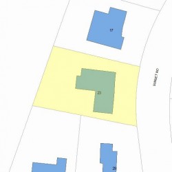 23 Sunset Rd, Newton, MA 02458 plot plan