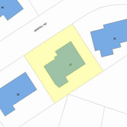 47 Nardell Rd, Newton, MA 02459 plot plan