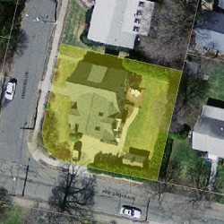 5 Crehore Dr, Newton, MA 02462 aerial view