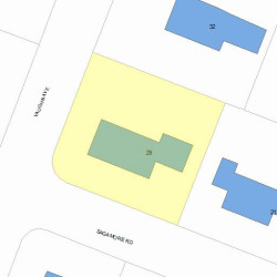 29 Sagamore Rd, Newton, MA 02461 plot plan