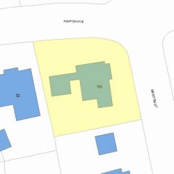 195 Morton St, Newton, MA 02459 plot plan