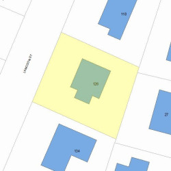 126 Langdon St, Newton, MA 02458 plot plan