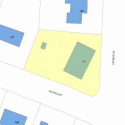 141 Jackson St, Newton, MA 02459 plot plan