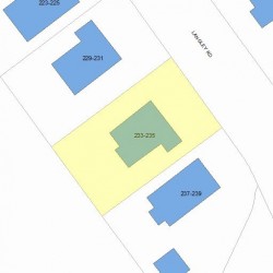 233 Langley Rd, Newton, MA 02459 plot plan