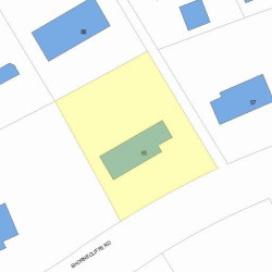 65 Shornecliffe Rd, Newton, MA 02458 plot plan