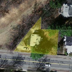 1045 Beacon St, Newton, MA 02459 aerial view