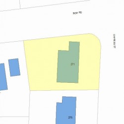 271 Cypress St, Newton, MA 02459 plot plan