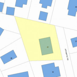 22 Rockwood Ter, Newton, MA 02466 plot plan