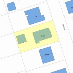 57 Faxon St, Newton, MA 02458 plot plan