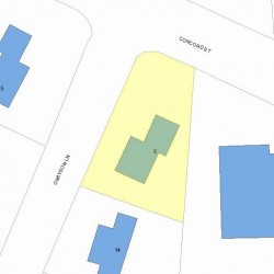 6 Grayson Ln, Newton, MA 02462 plot plan