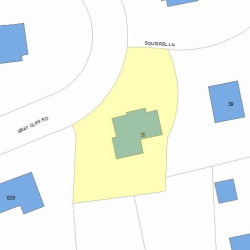 35 Gray Cliff Rd, Newton, MA 02459 plot plan