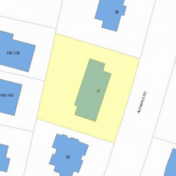 47 Avondale Rd, Newton, MA 02459 plot plan