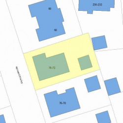 72 Withington Rd, Newton, MA 02460 plot plan